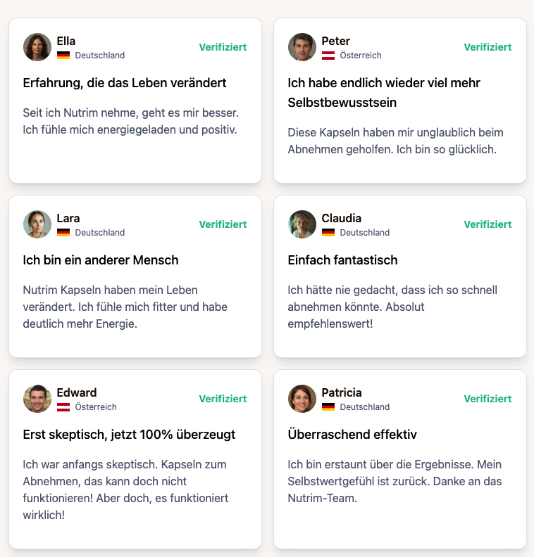 Erfahrungen und Bewertungen mit Nutrim